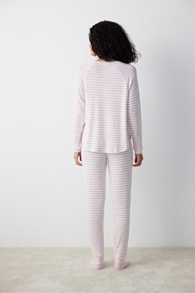 Penti Možná Later Striped Lilac mikina