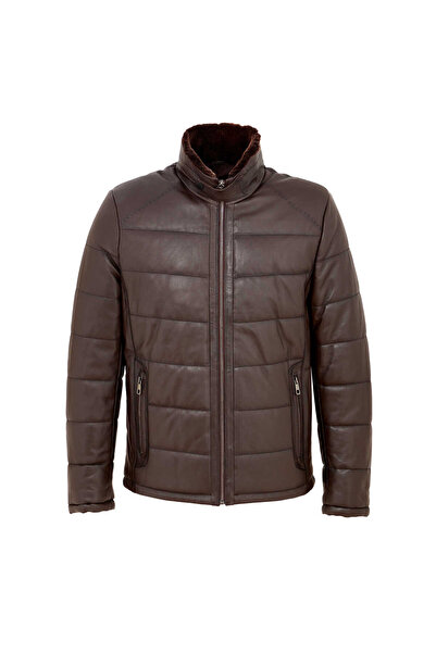 Tergan Kahverengi Hakiki Deri Erkek Deri Mont - E23BDM310466-Q3I