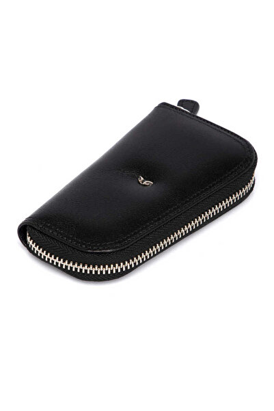 Tergan Siyah Hakiki Deri Unisex Anahtarlık - S1AN00000090-A97