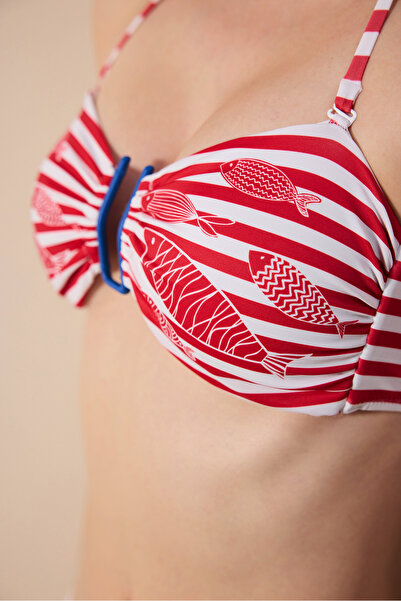 Penti Finny Striped Strapless Bikini Top