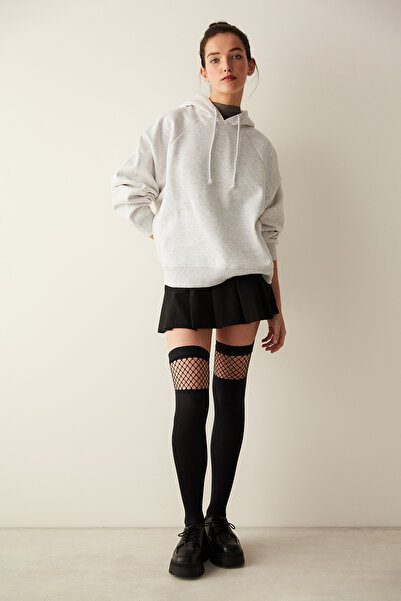 Penti Tokyo Mesh Schwarze Kniestrümpfe