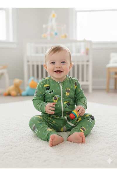 Pierre Cardin Baby Zippered Jumpsuit Without Booties