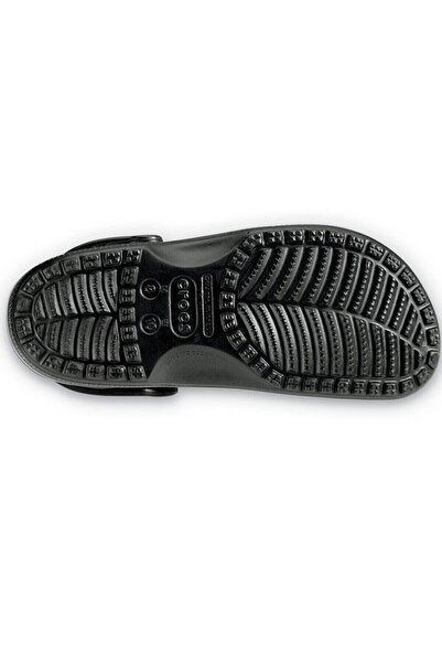 Crocs Unisex Brand Logo Comfortable Daily Use Black Slippers 10001-001
