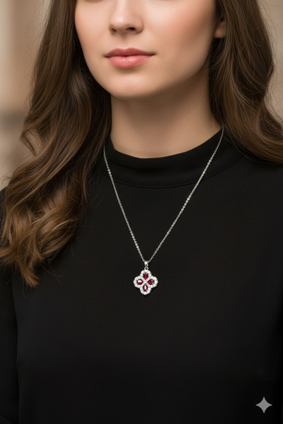 Jewerly قلادة نجمة النار النسائية