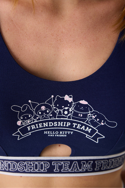 Penti Removable Padded Navy Blue Top - Sanrio Collection