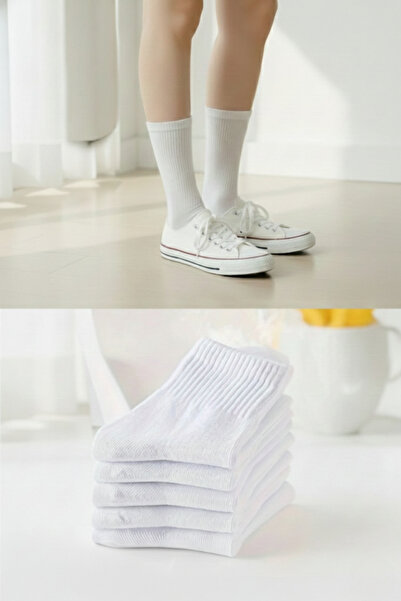 Fakülte Store 6 أزواج من الجوارب البيضاء، الجوارب الرياضية، الجوارب النظيفة