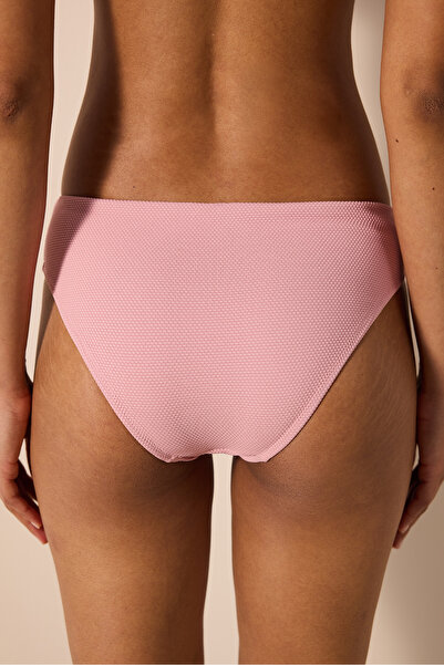 Penti Ekua Side Textured Pink Bikini Bottom