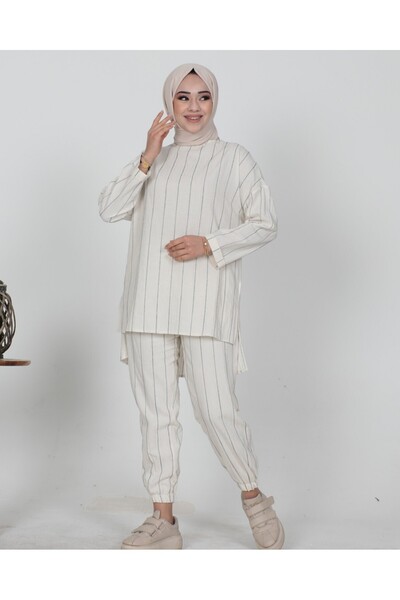 Modamorfo Двокомпонентний комплект з довгими штанинами та гумкою на талії - Indigo