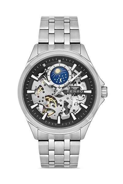 FERRO Silver Steel Cord Men's Wrist Watch FM40111A-A2