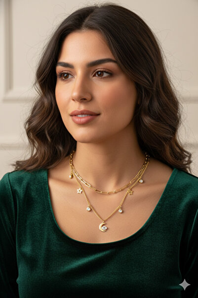 Jewerly قلادة نسائية من مجموعة Moon Star Radiance
