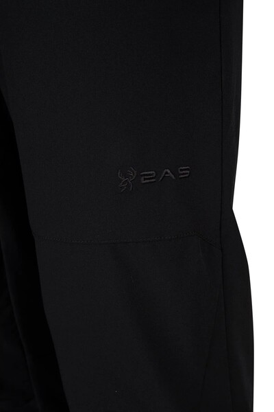 2AS Ανδρικό μαύρο παντελόνι εξωτερικού χώρου Marco