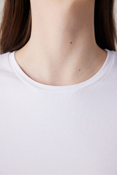 Penti Bavlněné bílé tričko Basic s krátkým rukávem