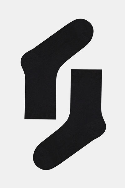 Penti Удобни гумени модални чорапи Black&Bodrdo