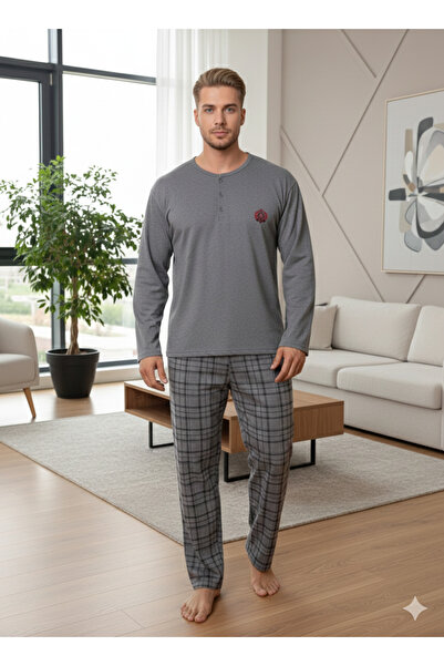 Sude HOMEWEAR Men's Plus Size Pajama Set