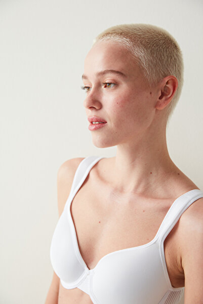 Penti Λευκό Αέρινο Σουτιέν Underwire με Ελαχιστοποίηση