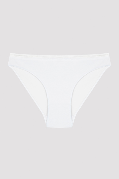 Penti Fehér pamut bugyi - könnyű vágás