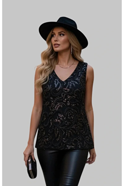 Jessica Dafer Giulia İthal Şifon Tül İşlemeli Tasarım Bluz S 2026