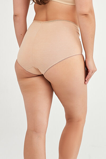 Penti Maxi Black-Tan Cotton High Waist 2-Piece Slip Panties