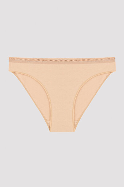 Penti Bézs Easy Cotton Trim Slip bugyi