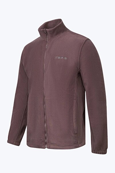 2AS Мъжка поларна блуза Saka Full Zip, цвят сливово