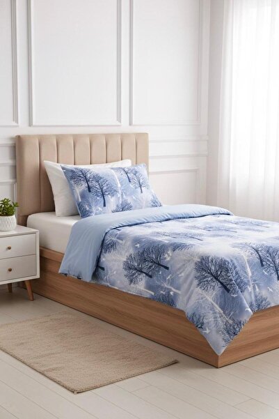 üntaş Set de husă de pilote Life 160*220 (fără cearșaf) albastru Ecağaç36