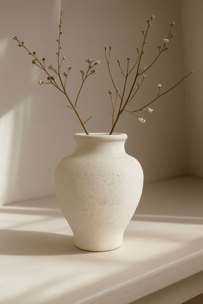 Yalda atelier Bohemia göbekli vazo