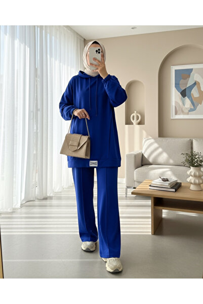 Modamorfo Kapucnis címeres részletes fésült pamut készlet