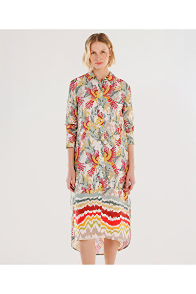 Yargıcı Uzun Kollu Gömlek Elbise