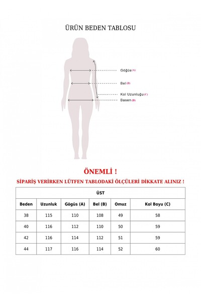 Modamorfo Round Neck Top Long Two Thread Combed Cotton Suit -Yavruağzı