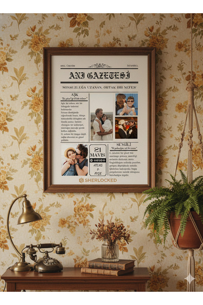 Sherlocked Kişiye Özel Anı Gazetesi | Özel Laminasyon Pvc Kaplanarak İle Gönderilir | Anı Gazetesi | Poster