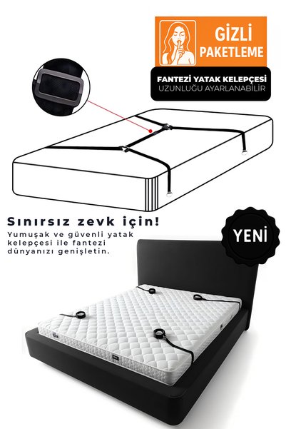 Heleni Sürpriz Seks İçin Yatak Kelepçesi, Krem Şanti Fantezi Seti, Cinsel Oyun Eşyaları