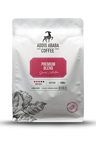 Addis Ababa Coffee Premium Espresso Blend Çekirdek Kahve 1000 Gr.