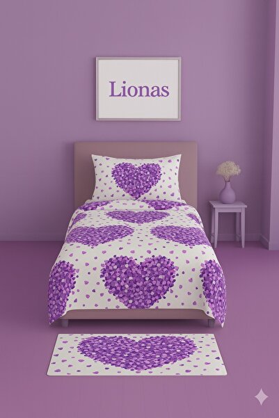 StellaFlavo Single Patterned Duvet Cover + 1 Pillowcase with Cover