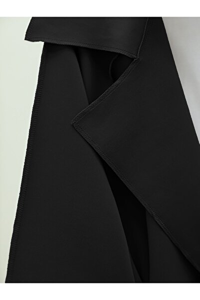 Modamorfo Scuba Kimono with Stone Detail and Belt, Black