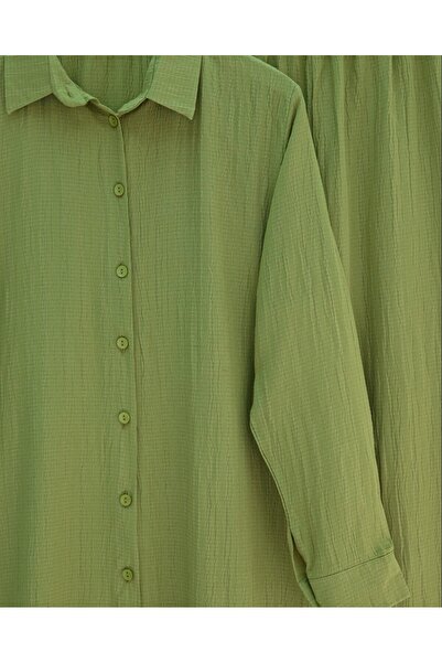 Modamorfo Buttoned Long Pants Crinkle Suit -A.Green