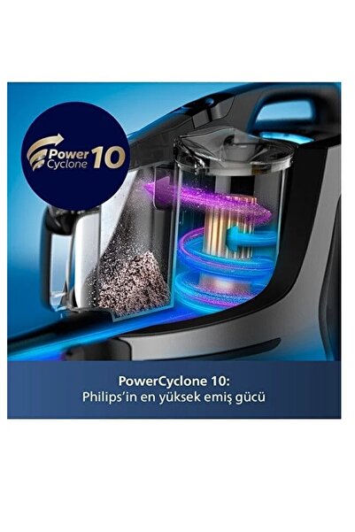 Philips Marathone Ultimate+ Series Turbo Başlıklı Torbasız Süpürge, Leylak