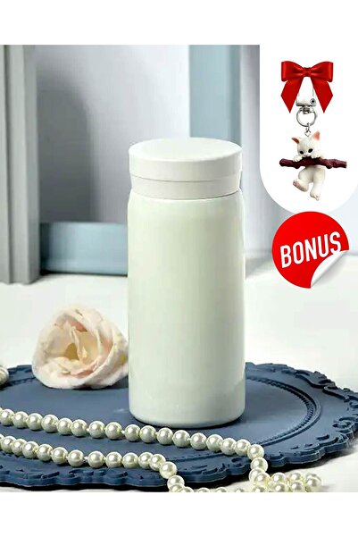 Genel Markalar Mini Termos Paslanmaz Çelik Su Termos, Sıcak Ve Soğuk İçecekler İçin Vakum Termos 200 ml