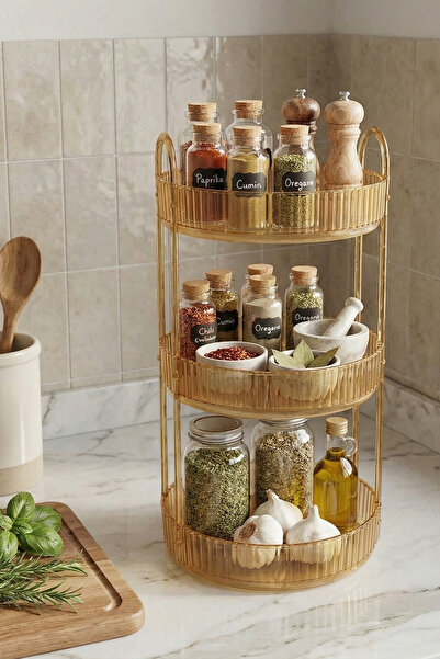 UNIQUE ME Amber Makeup Organizer - Cosmetic and Jewelry Organizer, for Kitchen and Bathroom