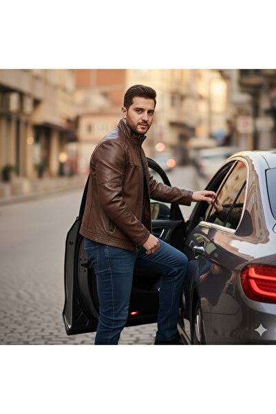 SNR Genuine Lambskin Men Leather Coat Real Leather Jacket Soft Leather