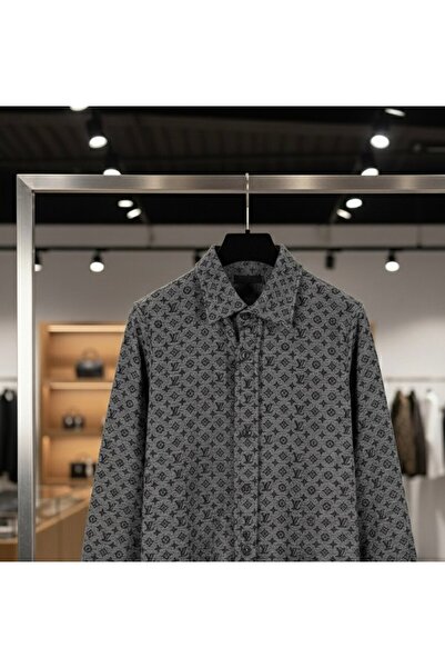 YusGos Men's Regular Fit Cotton High Quality Winter Lumberjack Shirt Smoked L