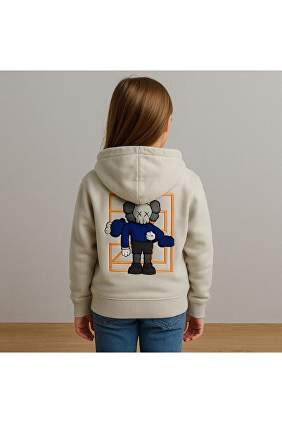 YusGos Unisex Girls/Boys Cotton Hooded Printed High Quality Sweatshirt (4-15 Years) Gray 8-9 Years