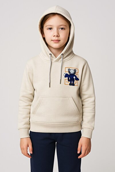 YusGos Unisex Girls/Boys Cotton Hooded Printed High Quality Sweatshirt (4-15 Years) Gray 8-9 Years