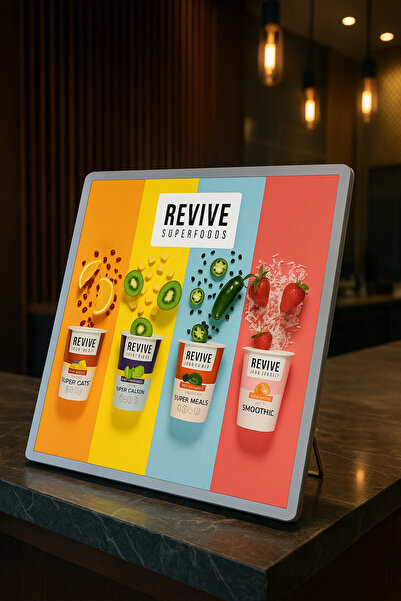 Grand City Media لوحة منيو LED | لعرض القائمة | A4