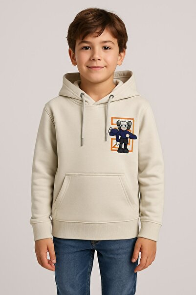 YusGos Unisex Girls/Boys Cotton Hooded Printed High Quality Sweatshirt (4-15 Years) Gray 8-9 Years
