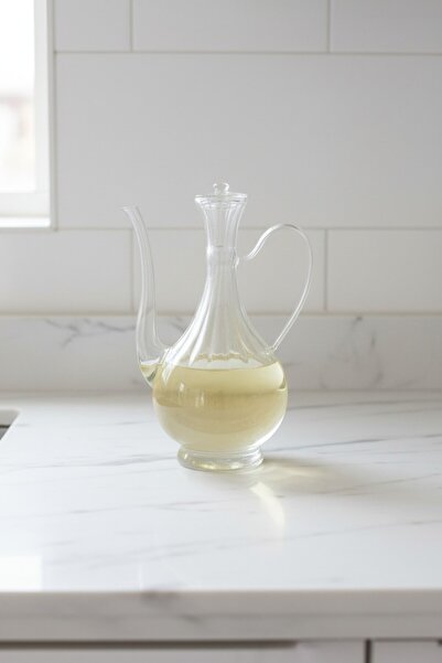 Suo Home وعاء زيت زجاجي من إفيسين جلوري لاين سعة 750 مل - زجاجة زيت زيتون شفا...