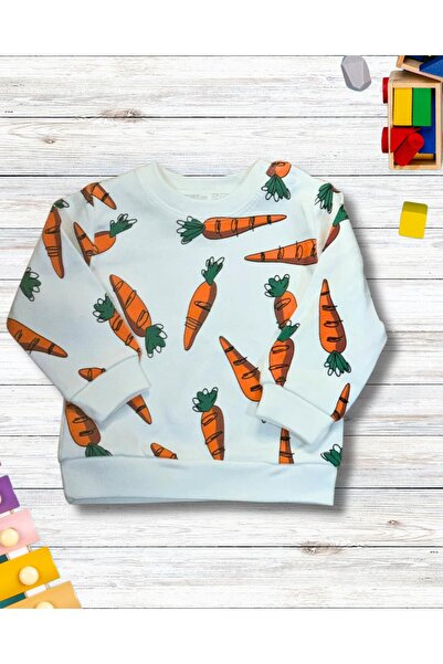 YusGos Carrot Printed Month Old Baby Boy Suit Green 0-6 Months