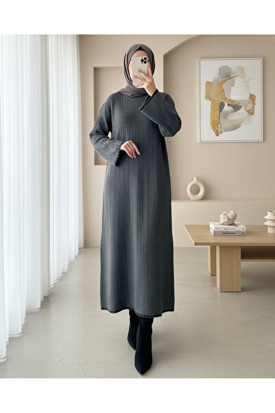 Modamorfo Accordion Knitted Knitwear Dress