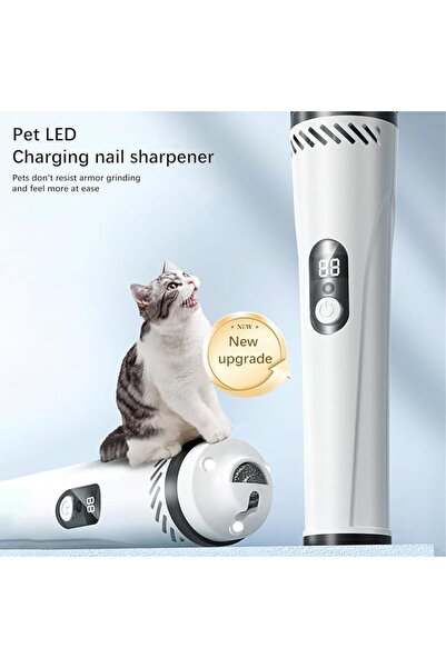 fulina Dog Nail Grinder, Electric Dog Nail Clippers Dog Nail Trimmers with LED Light Pet Nail Grinder