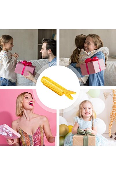 fulina Volume Hair Clips for Root, Hairline Lift Barrettes, Small Hair Volume for Root, Pack of 10, Yellow