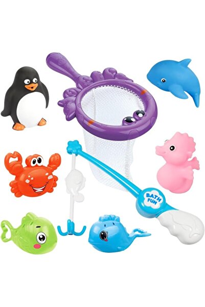 fulina Kids Bath Toys, 5 PCS Fishing Games, Bathtub Toy for Bath Time & Water Swimming Pool Fun Playing Toy